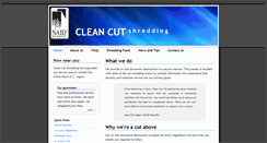 Desktop Screenshot of cleancutshredding.com